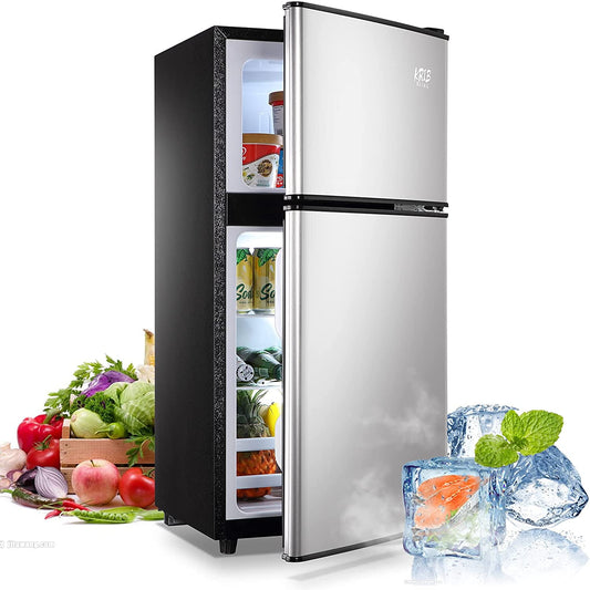 3.5Cu.Ft Compact Refrigerator Mini Fridge with Freezer,  Small Refrigerator with 2 Door