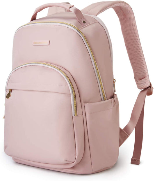 LIGHT FLIGHT Laptop Backpack Women Travel Backpacks Book Bag for 17.3 Inch Computer Carry on Backpack for Work Travel College Large Pink