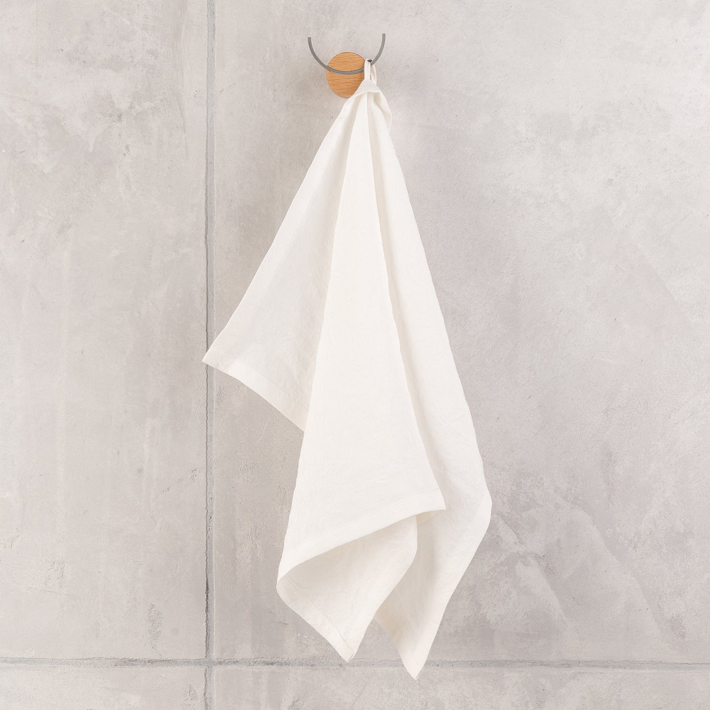 Hemp tea towel, off white